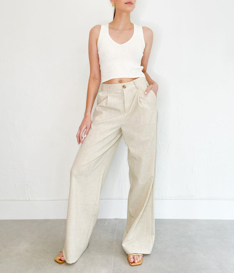 Georgina Pants in Natural