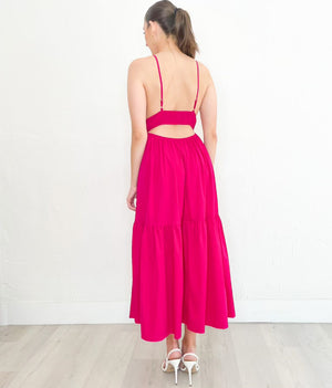 Kristen Dress in Magenta