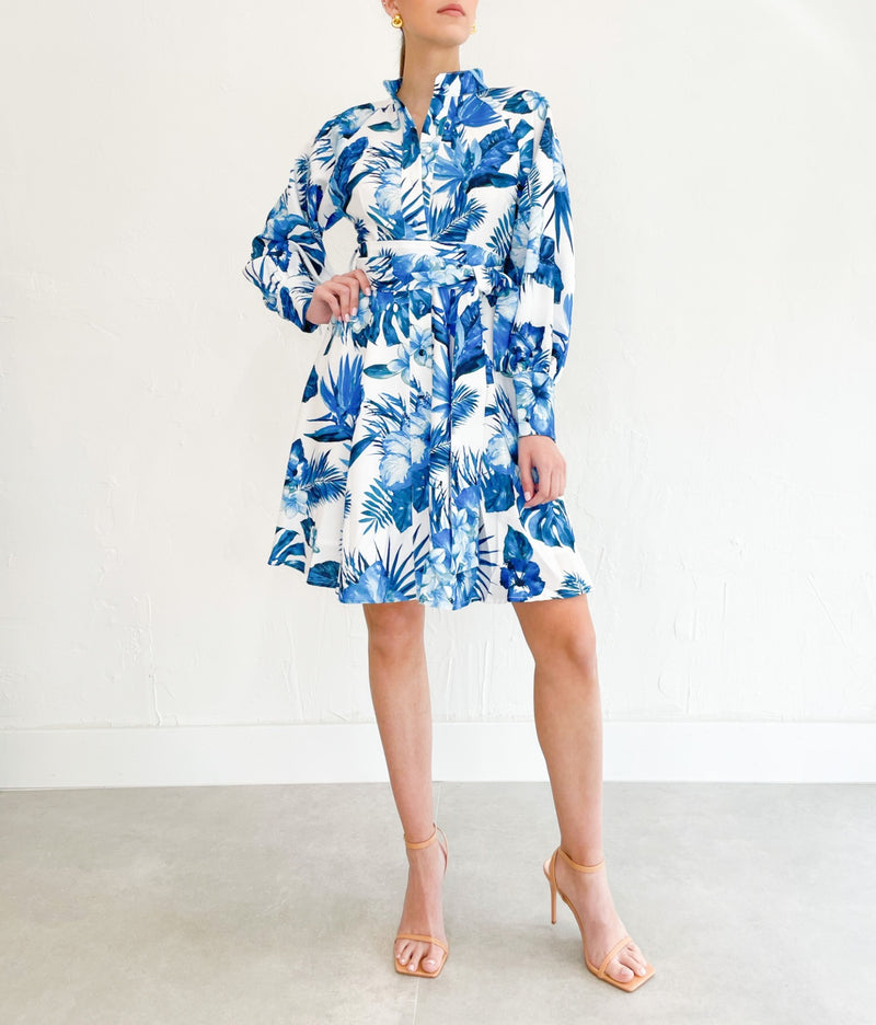 Nadine Dress in Blue